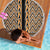 New Zealand Maori Niho Taniwha Beach Blanket Karaka Mangopare and Puhoro Pattern