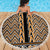 New Zealand Maori Niho Taniwha Beach Blanket Karaka Mangopare and Puhoro Pattern