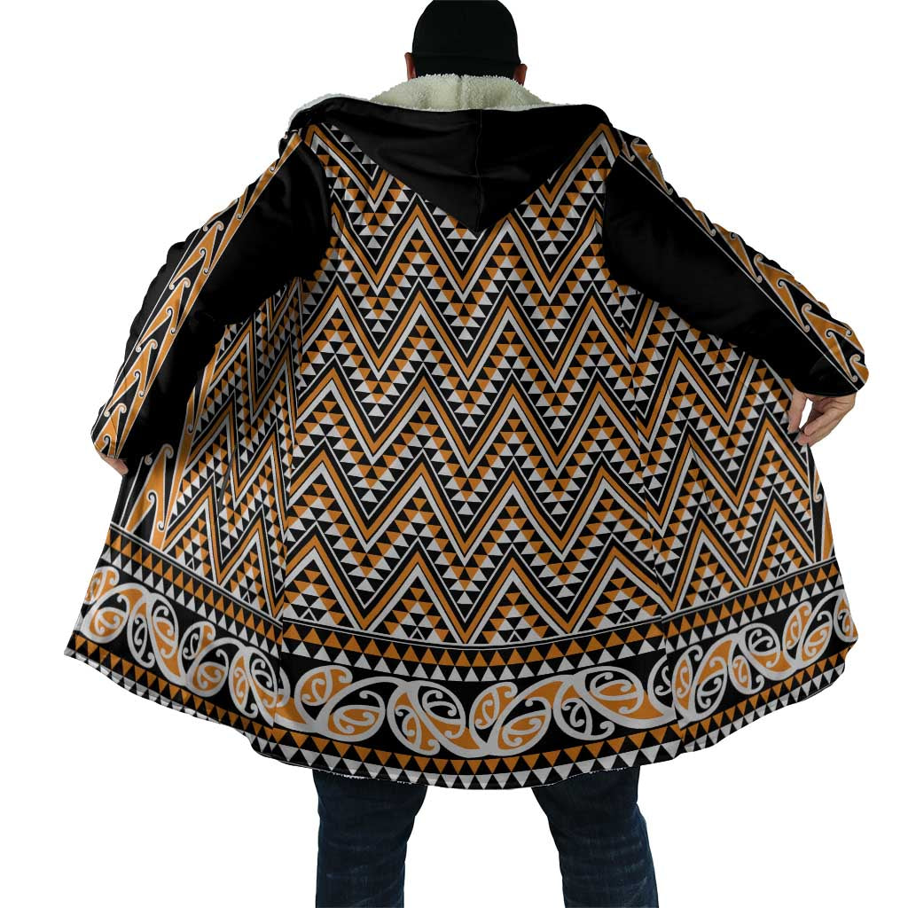New Zealand Maori Niho Taniwha Cloak Karaka Mangopare and Puhoro Pattern LT9 - Polynesian Pride