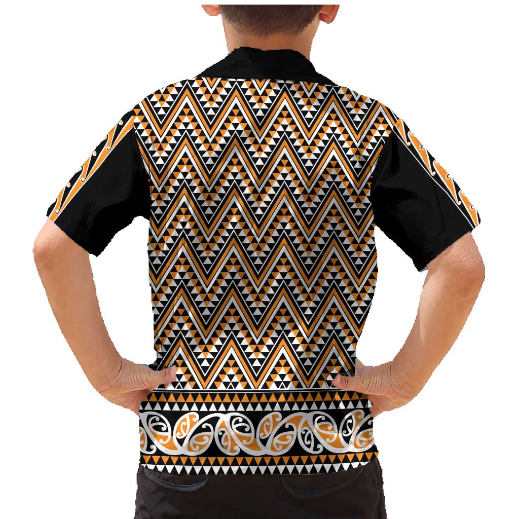 New Zealand Maori Niho Taniwha Family Matching Mermaid Dress and Hawaiian Shirt Karaka Mangopare and Puhoro Pattern LT9 - Polynesian Pride