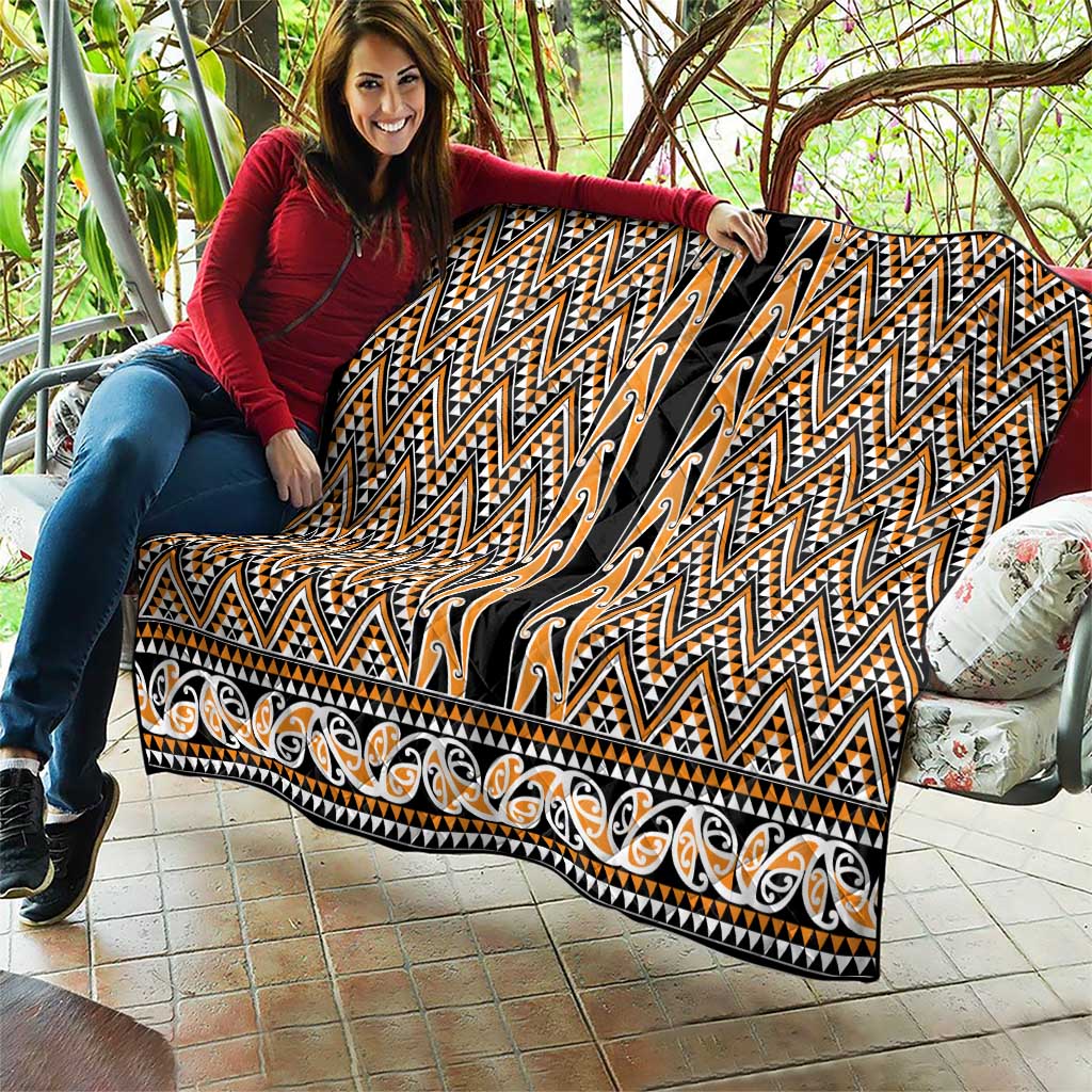 New Zealand Maori Niho Taniwha Quilt Karaka Mangopare and Puhoro Pattern LT9 - Polynesian Pride