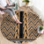 New Zealand Maori Niho Taniwha Round Carpet Karaka Mangopare and Puhoro Pattern