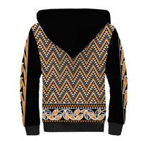 New Zealand Maori Niho Taniwha Sherpa Hoodie Karaka Mangopare and Puhoro Pattern LT9 - Polynesian Pride