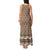 New Zealand Maori Niho Taniwha Tank Maxi Dress Karaka Mangopare and Puhoro Pattern