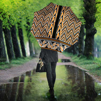 New Zealand Maori Niho Taniwha Umbrella Karaka Mangopare and Puhoro Pattern LT9 - Polynesian Pride