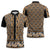 New Zealand Maori Niho Taniwha Zipper Polo Shirt Karaka Mangopare and Puhoro Pattern - Polynesian Pride