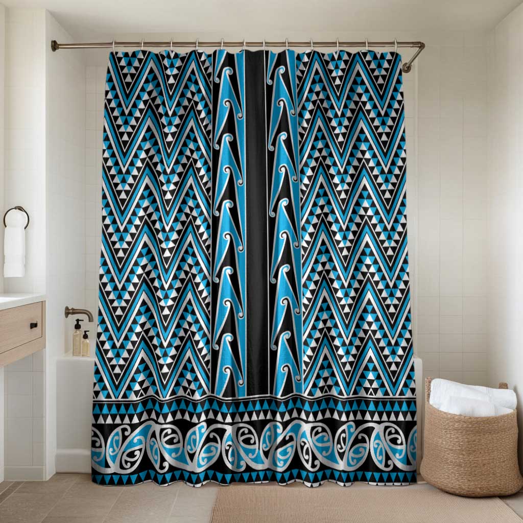 New Zealand Maori Niho Taniwha Bathroom Set Kikorangi Mangopare and Puhoro Pattern - Polynesian Pride
