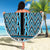 New Zealand Maori Niho Taniwha Beach Blanket Kikorangi Mangopare and Puhoro Pattern