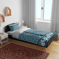 New Zealand Maori Niho Taniwha Bedding Set Kikorangi Mangopare and Puhoro Pattern LT9 - Polynesian Pride