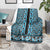 New Zealand Maori Niho Taniwha Blanket Kikorangi Mangopare and Puhoro Pattern