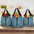 New Zealand Maori Niho Taniwha Grocery Bag Kikorangi Mangopare and Puhoro Pattern