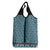 New Zealand Maori Niho Taniwha Grocery Bag Kikorangi Mangopare and Puhoro Pattern