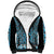 New Zealand Maori Niho Taniwha Sherpa Hoodie Kikorangi Mangopare and Puhoro Pattern