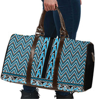 New Zealand Maori Niho Taniwha Travel Bag Kikorangi Mangopare and Puhoro Pattern - Polynesian Pride
