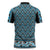 New Zealand Maori Niho Taniwha Zipper Polo Shirt Kikorangi Mangopare and Puhoro Pattern - Polynesian Pride