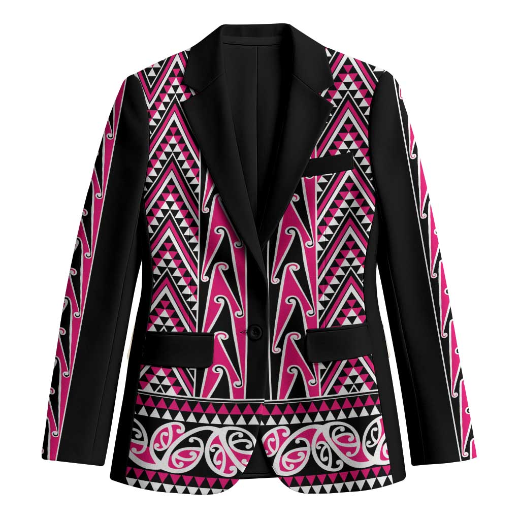 New Zealand Maori Niho Taniwha Blazer Mawhero Mangopare and Puhoro Pattern - Polynesian Pride