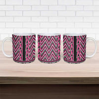 New Zealand Maori Niho Taniwha Ceramic Mug Mawhero Mangopare and Puhoro Pattern - Polynesian Pride