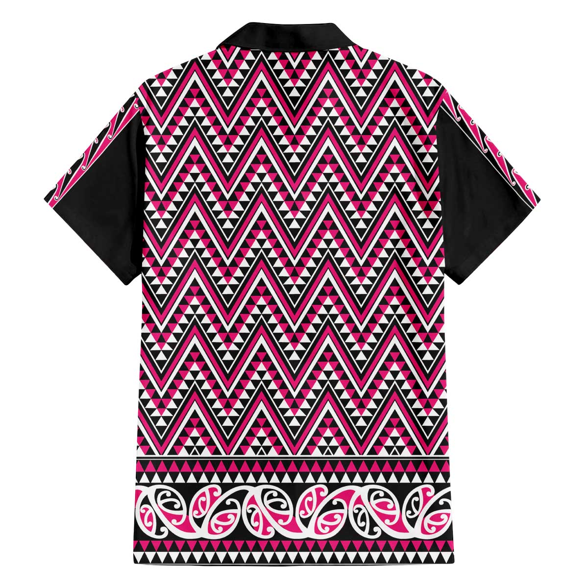 New Zealand Maori Niho Taniwha Family Matching Off The Shoulder Long Sleeve Dress and Hawaiian Shirt Mawhero Mangopare and Puhoro Pattern LT9 - Polynesian Pride