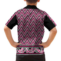 New Zealand Maori Niho Taniwha Family Matching Tank Maxi Dress and Hawaiian Shirt Mawhero Mangopare and Puhoro Pattern LT9 - Polynesian Pride