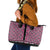 New Zealand Maori Niho Taniwha Leather Tote Bag Mawhero Mangopare and Puhoro Pattern