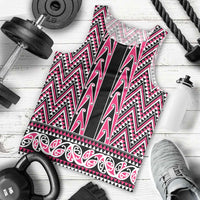 New Zealand Maori Niho Taniwha Men Tank Top Mawhero Mangopare and Puhoro Pattern