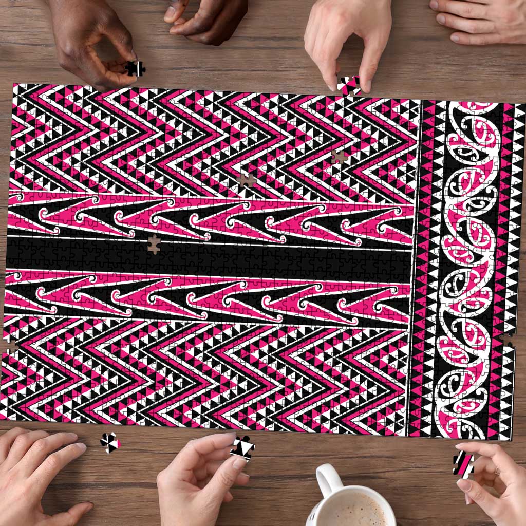 New Zealand Maori Niho Taniwha Puzzle Mawhero Mangopare and Puhoro Pattern - Polynesian Pride