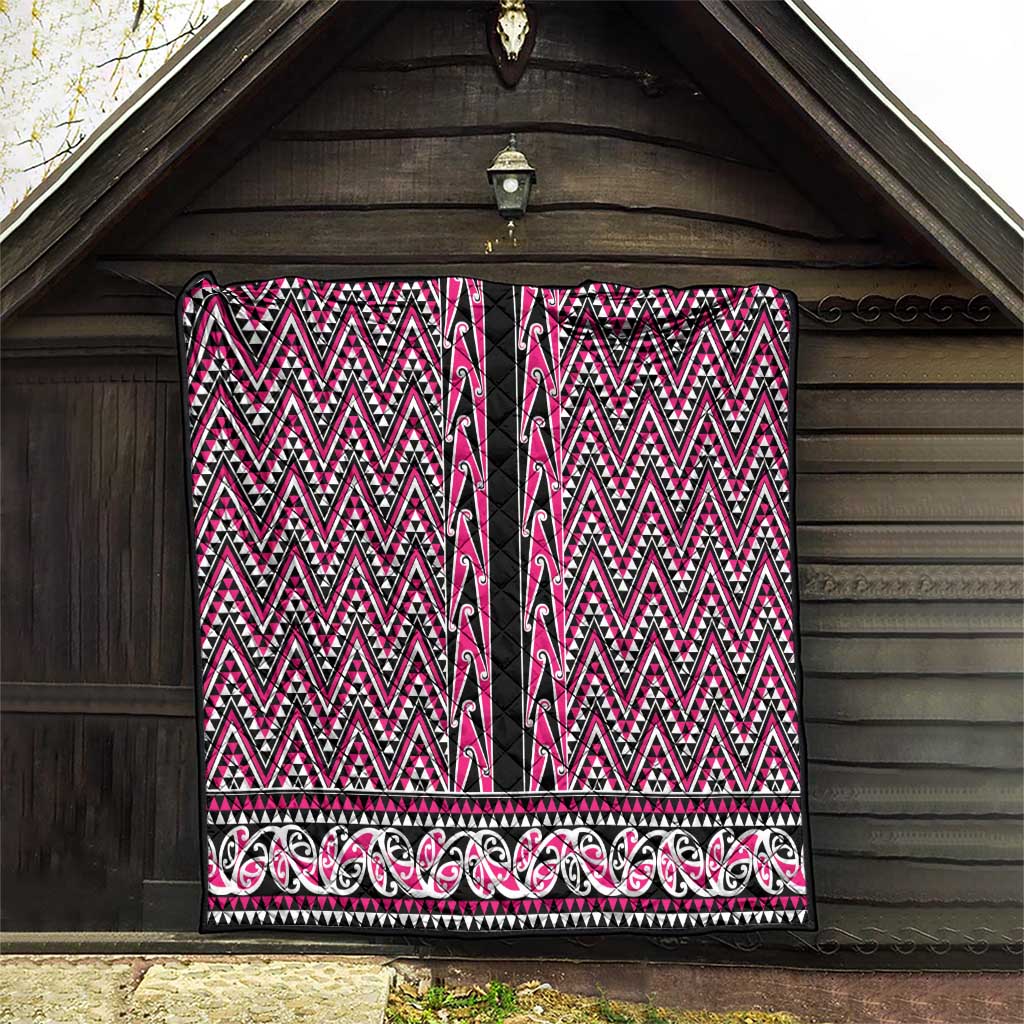 New Zealand Maori Niho Taniwha Quilt Mawhero Mangopare and Puhoro Pattern