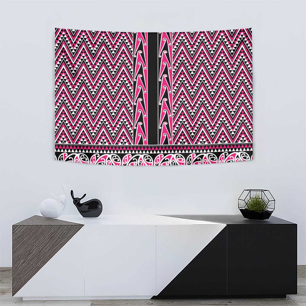 New Zealand Maori Niho Taniwha Tapestry Mawhero Mangopare and Puhoro Pattern LT9 - Polynesian Pride