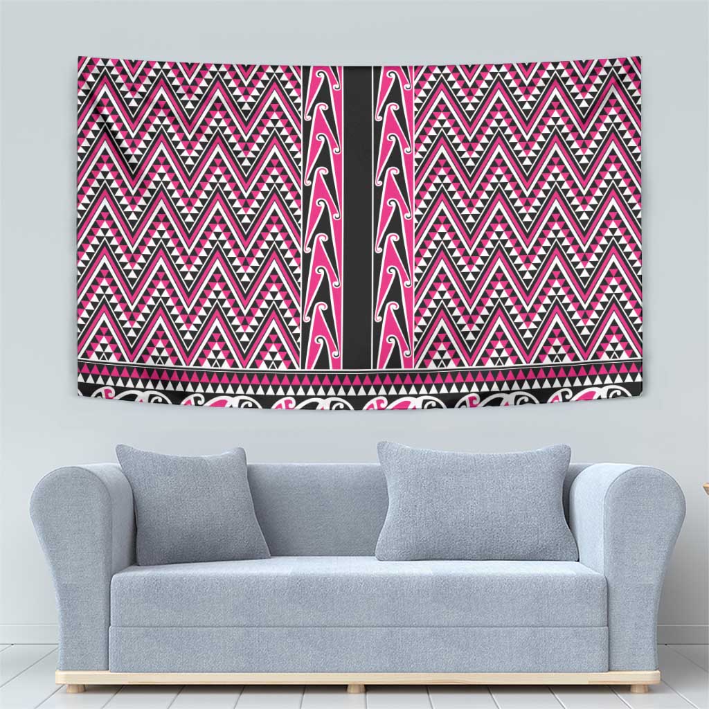 New Zealand Maori Niho Taniwha Tapestry Mawhero Mangopare and Puhoro Pattern LT9 - Polynesian Pride