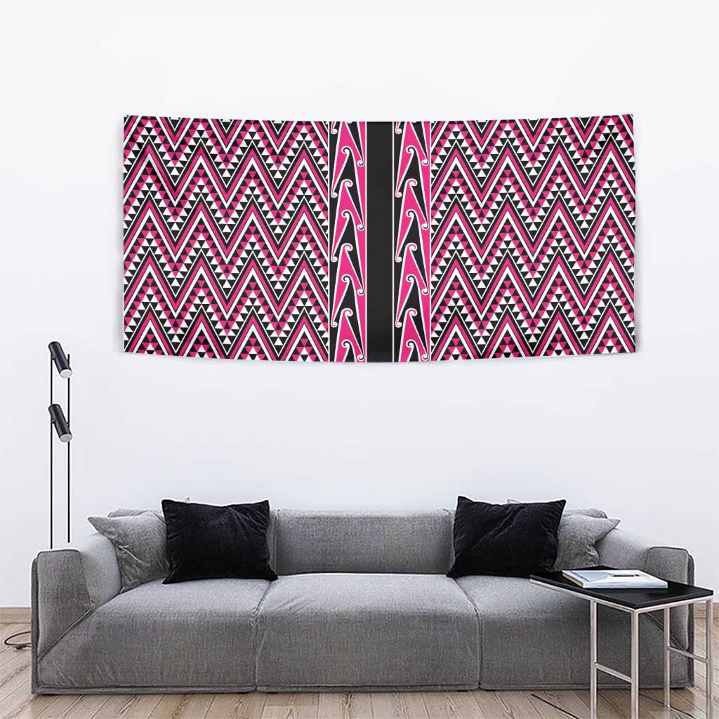 New Zealand Maori Niho Taniwha Tapestry Mawhero Mangopare and Puhoro Pattern LT9 - Polynesian Pride