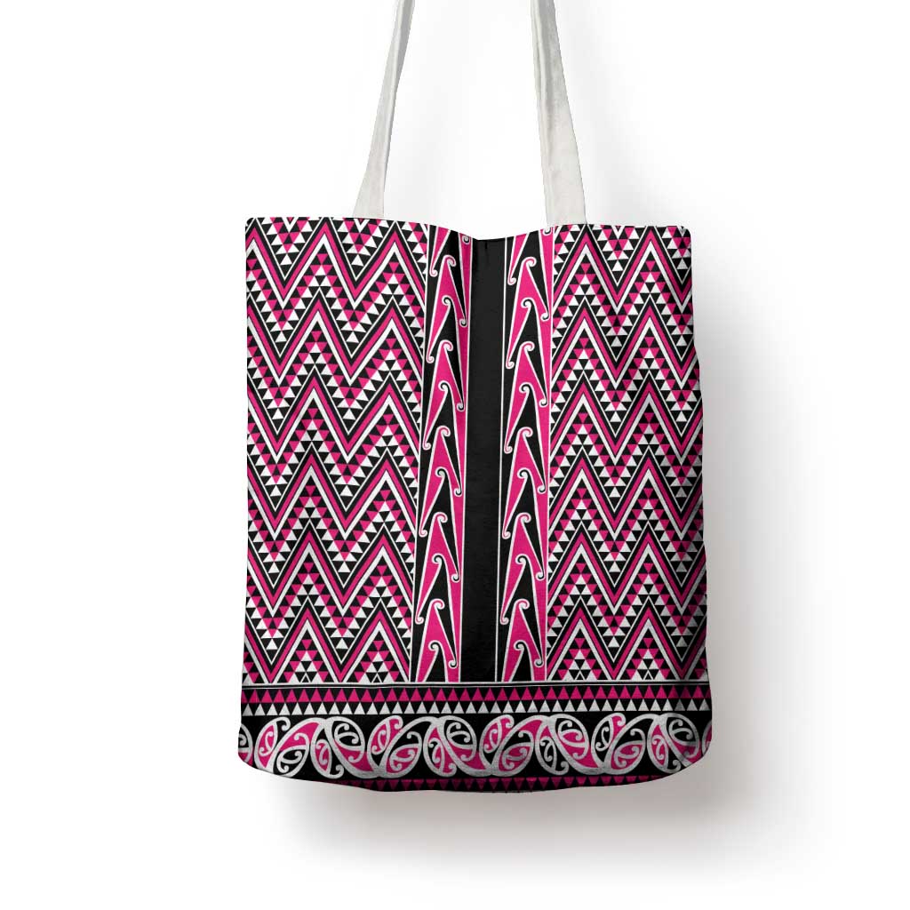 New Zealand Maori Niho Taniwha Tote Bag Mawhero Mangopare and Puhoro Pattern - Polynesian Pride
