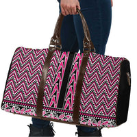 New Zealand Maori Niho Taniwha Travel Bag Mawhero Mangopare and Puhoro Pattern - Polynesian Pride
