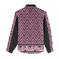 New Zealand Maori Niho Taniwha Women Casual Shirt Mawhero Mangopare and Puhoro Pattern