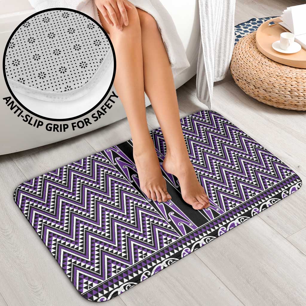 New Zealand Maori Niho Taniwha Bathroom Set Waiporopo Mangopare and Puhoro Pattern LT9 - Polynesian Pride