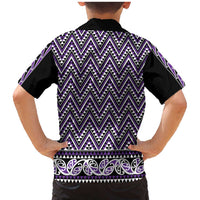 New Zealand Maori Niho Taniwha Family Matching Mermaid Dress and Hawaiian Shirt Waiporopo Mangopare and Puhoro Pattern LT9 - Polynesian Pride
