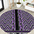 New Zealand Maori Niho Taniwha Round Carpet Waiporopo Mangopare and Puhoro Pattern