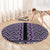 New Zealand Maori Niho Taniwha Round Carpet Waiporopo Mangopare and Puhoro Pattern