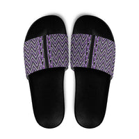 New Zealand Maori Niho Taniwha Slide Sandals Waiporopo Mangopare and Puhoro Pattern - Polynesian Pride