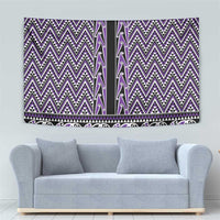 New Zealand Maori Niho Taniwha Tapestry Waiporopo Mangopare and Puhoro Pattern