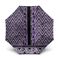 New Zealand Maori Niho Taniwha Umbrella Waiporopo Mangopare and Puhoro Pattern - Polynesian Pride