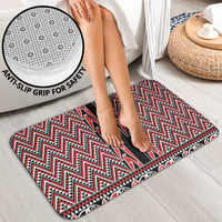 New Zealand Maori Niho Taniwha Bathroom Set Whero Mangopare and Puhoro Pattern - Polynesian Pride