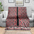 New Zealand Maori Niho Taniwha Blanket Whero Mangopare and Puhoro Pattern