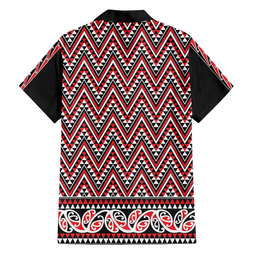 New Zealand Maori Niho Taniwha Family Matching Long Sleeve Bodycon Dress and Hawaiian Shirt Whero Mangopare and Puhoro Pattern LT9 - Polynesian Pride
