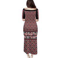 New Zealand Maori Niho Taniwha Puletasi Whero Mangopare and Puhoro Pattern LT9 - Polynesian Pride