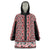 New Zealand Maori Niho Taniwha Wearable Blanket Hoodie Whero Mangopare and Puhoro Pattern