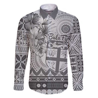 Vintage Bula Fiji Personalised Family Matching Puletasi and Hawaiian Shirt Beige Hibiscus Tapa Pattern