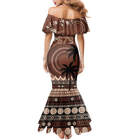 Personalised Bula Fiji 679 Family Matching Mermaid Dress and Hawaiian Shirt Fijian Tagimoucia Masi Tapa Art LT9 - Polynesian Pride