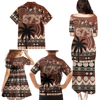 Personalised Bula Fiji 679 Family Matching Puletasi and Hawaiian Shirt Fijian Tagimoucia Masi Tapa Art LT9 - Polynesian Pride