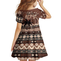 Personalised Bula Fiji 679 Family Matching Short Sleeve Bodycon Dress and Hawaiian Shirt Fijian Tagimoucia Masi Tapa Art LT9 - Polynesian Pride