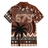 Personalised Bula Fiji 679 Family Matching Short Sleeve Bodycon Dress and Hawaiian Shirt Fijian Tagimoucia Masi Tapa Art LT9 - Polynesian Pride